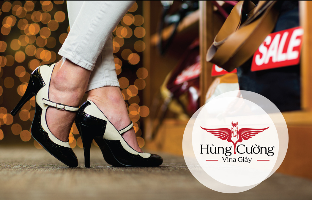 VINA GIẦY HÙNG CƯỜNG - Thiết kế logo và nhận diện thương hiệu thời trang VINA GIẦY HÙNG CƯỜNG